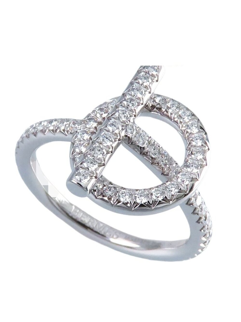Hermes Echappee Ring White Gold 18K Diamond PM 50